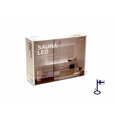 Bastubelysning Sauna Sweden SaunaLED 180C 12, Silver
