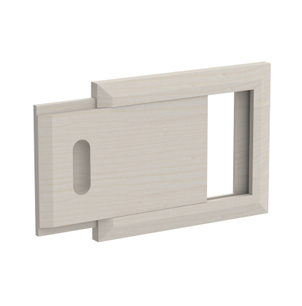 Ventilationslucka SAWO Fyrkant tr 215x170 mm Asp