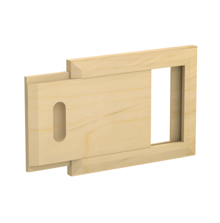 Ventilationslucka SAWO Fyrkant tr 215x170 mm Tall