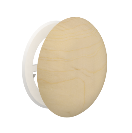 Ventilationslucka SAWO Rund tr Furu, 145 mm - passar 100 mm rr