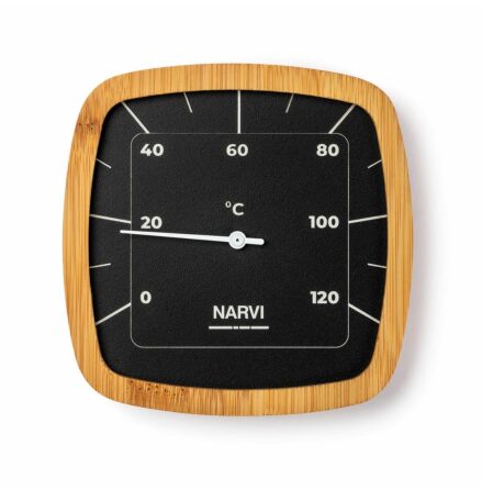 Bastutermometer Narvi Svart