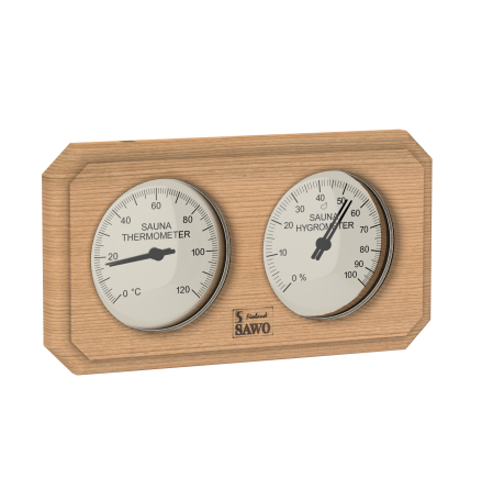 Bastu Thermo-Hygrometer SAWO Cedertr