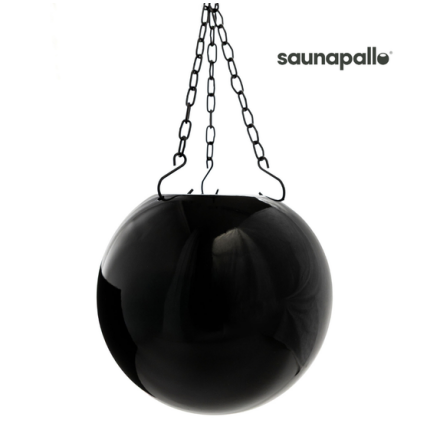 Bastuboll Saunapallo Svart Blank