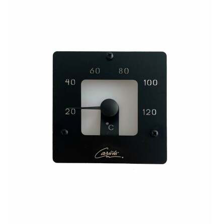 Bastu-termometer Cariitti Square Svart