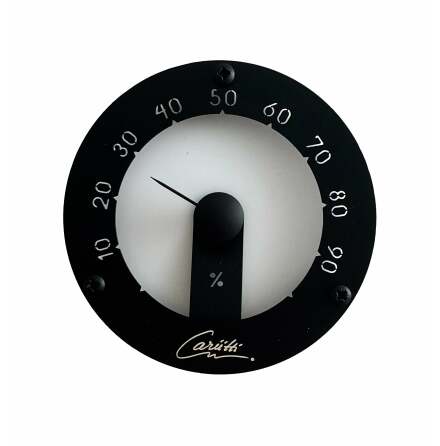 Bastu-hygrometer Cariitti Round Svart