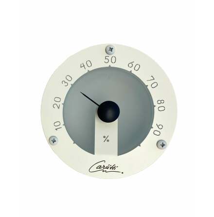 Bastu-hygrometer Cariitti Round Vit