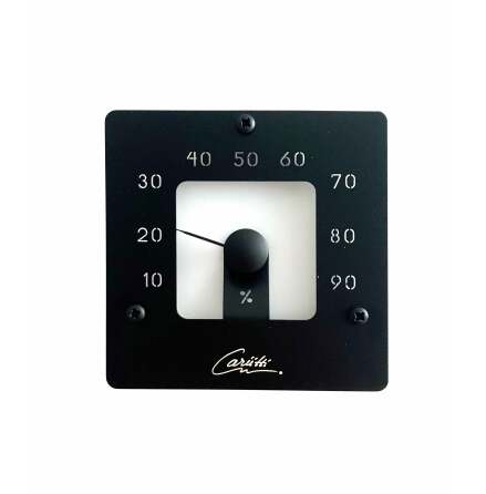 Bastu-hygrometer Cariitti Square Svart