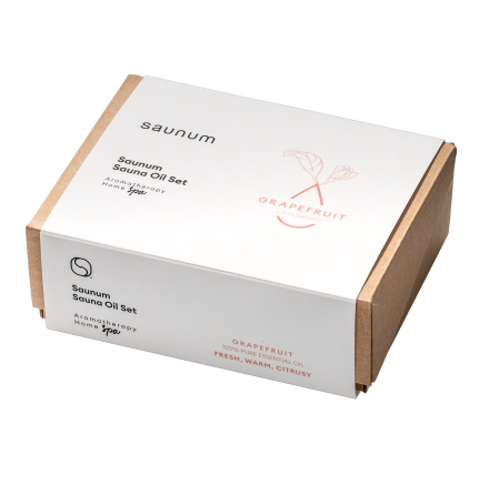 Aromaolja-set fr bastu Saunum 10 ml inklusive skl och pipett Druva