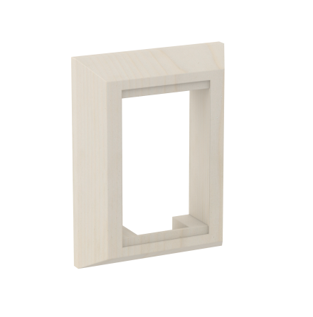 Hllare fr kontrollgrnssnitt SAWO Tr Rektangulr fr 2.0-kontroller Asp