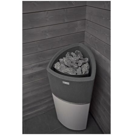 Elektriskt Bastuaggregat Narvi Trio Antracit/Vit, 9 kW, Utan Styrenhet