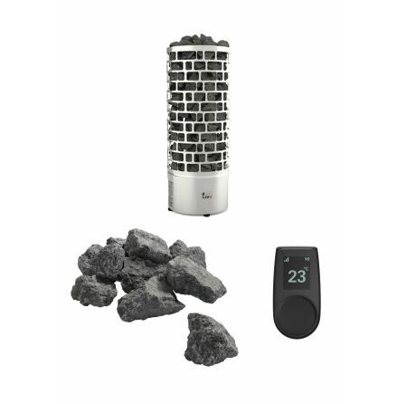 Bastuaggregat SAWO Aries Paket 9 kW, Rund