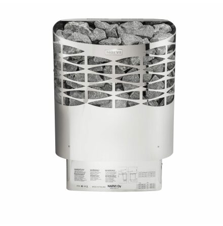 Bastuaggregat Narvi NS, NSE 6 kW, Blank Rostfri, Utan Styrenhet