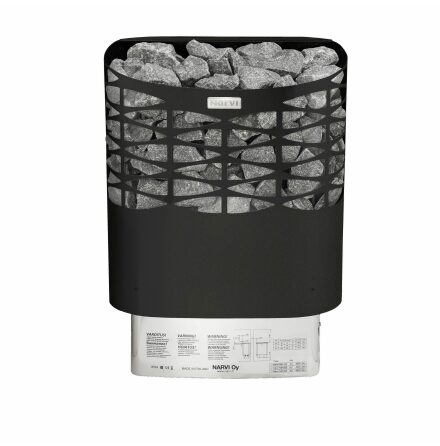 Bastuaggregat Narvi NS, NSE 9 kW, Svart, Utan Styrenhet