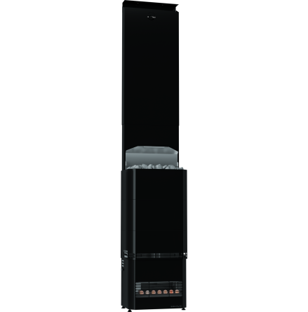 Elektrisk bastuaggregat med klimatanlggning Saunum Experience Black 9 kW (7-10 m), Stngd