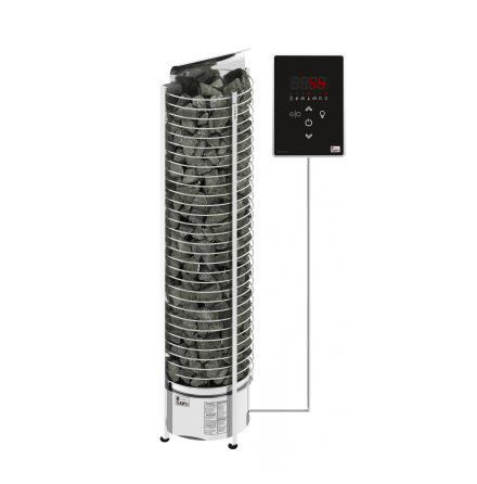 Elektriskt Bastuaggregat SAWO Tornvgg 3P-1P 6 kW (5-8 m3) 385x230 mm, Ni2 (inbyggd effektregulator, krver kontrollenhet)