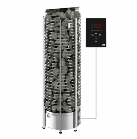 Elektriskt Bastuaggregat SAWO Tornvgg 3P-1P 9 kW (8-14 m3) 475x250 mm, Ni2 (inbyggd effektregulator, krver kontrollenhet)