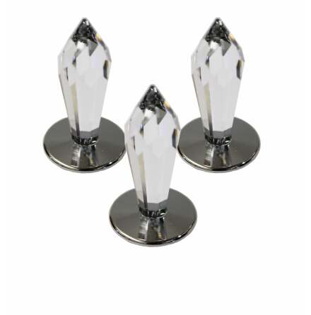 Ljusarmatur fr ngbastu Cariitti LED-kristall CR-31 3 st Krom