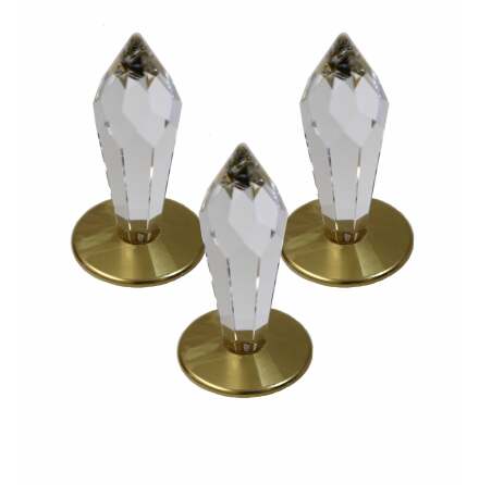 Ljusarmatur fr ngbastu Cariitti LED-kristall CR-31 3 st Guld