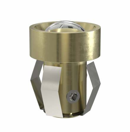 Ljusarmatur fr bastu Cariitti LED CR-07 6 st Guld, Klar lins