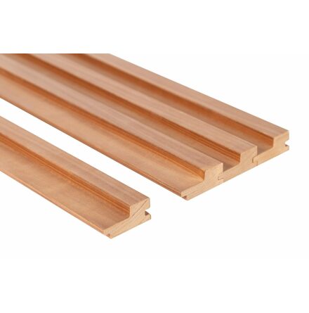 Bastupanel Sauna Sweden Termo Asp Trend Series STEP 64x27 mm 27x64x2100 mm