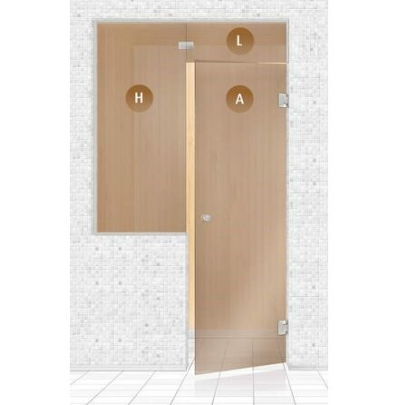 Glasparti Andres TYP 4 - 1200x2250 mm