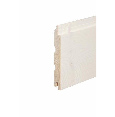 Bastupanel Aureskoski Borstad Gran 6st/pkt TRANS Vitvaxad