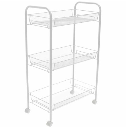 Frvaringsvagn Duschy Rollo 3-plan Vit