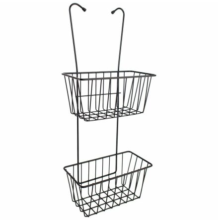 Badrumshylla Duschy Dubbel Svart