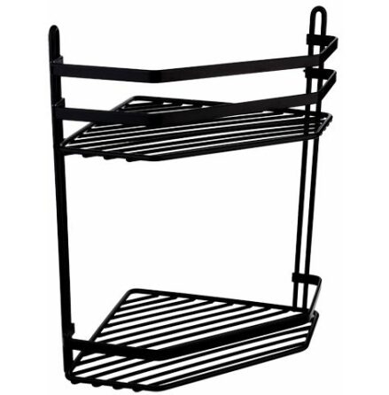 Badrumshylla Duschy Hrn Satina 2-Plan Svart