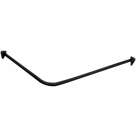 Draperistng Duschy Vinkel Svart