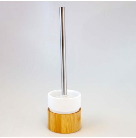 WC-borste Duschy Wood Vit