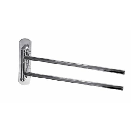 Handdukshngare Demerx med 2 Vridbara Stnger High Sicuro Line Krom