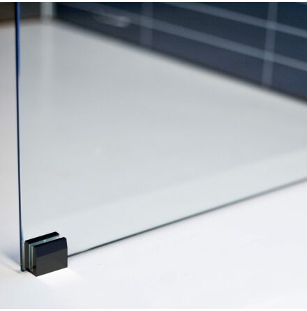 Golvbeslag fr Duschvgg Arrow Wall Mattsvart