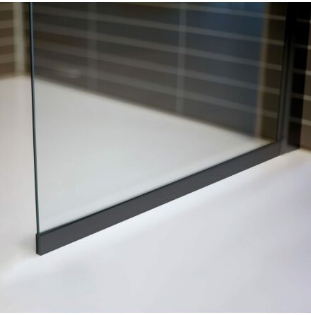 Golvprofil fr Fast Duschvgg Arrow Wall Mattsvart