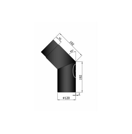 Rkrr Kaminex Kn med sotlucka 45