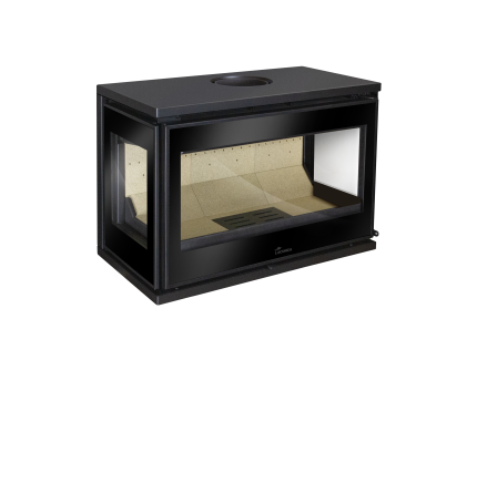 Braskamin Lacunza Paris 700 CLID Glas p tre sidor