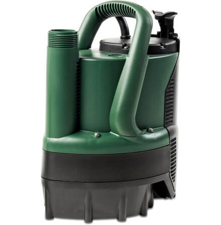 DAB Dr�nkbar pump f�rst�rkt plast 1 1/4" utv�ndig g�nga 230VAC gr�n/svart type Verty Nova med flytande kontakt