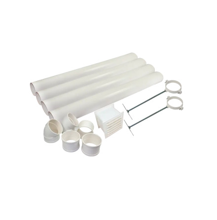 Ventilationssats f�rbr�nningstoalett �110 mm vit