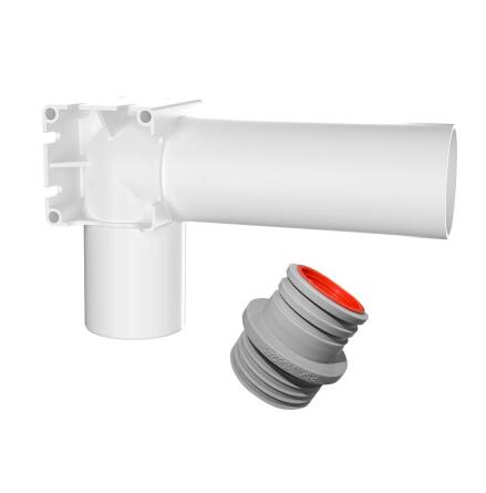 V�GGAVLOPP 50MM 90�,182X111 MM ENKEL VIT FALUPLAST
